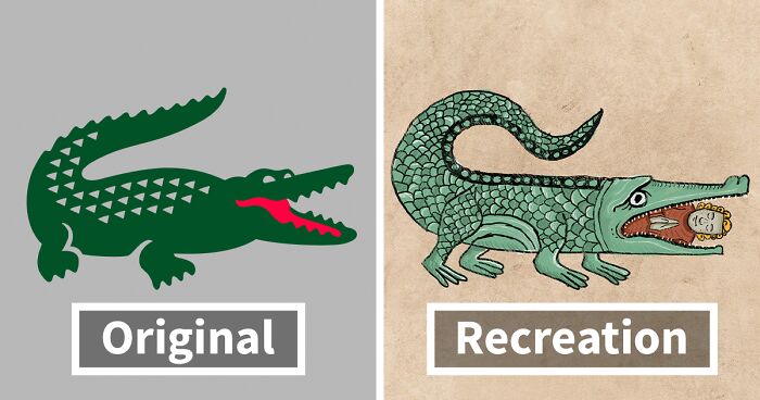 I Recreated Famous Logos In The Grotesque Art Style Typical For The Middle Ages (10 Pics)