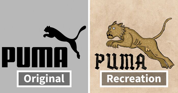 I Tried To Visualize How Popular Logos Would Have Looked In The Middle Ages And Here Are My 10 Recreations