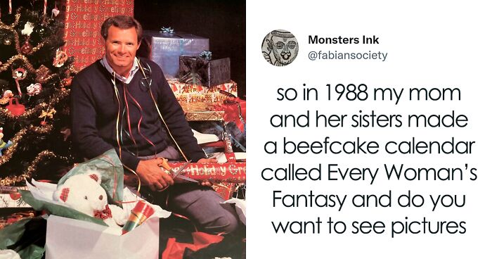 “Every Woman’s Fantasy”: People Online Are Cracking Up At This Resurfaced Calendar From The ‘80s Featuring Handsome Men Doing Various Chores (11 Pics)