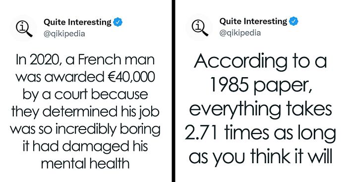 50 Intriguing Facts To Entertain Your Brain Cells, As Shared By “Quite Interesting” Twitter Page