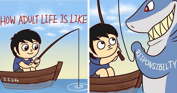 70 Comics With Absurd Situations And Unexpected Endings By This Artist