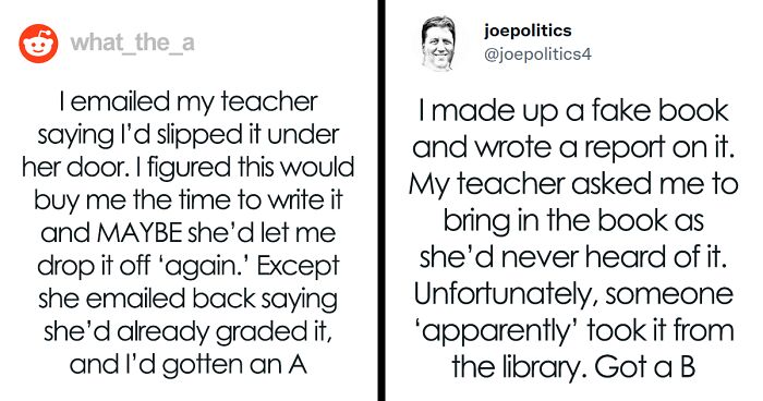 47 Times Students Managed To Get Away With Not Doing Their Homework