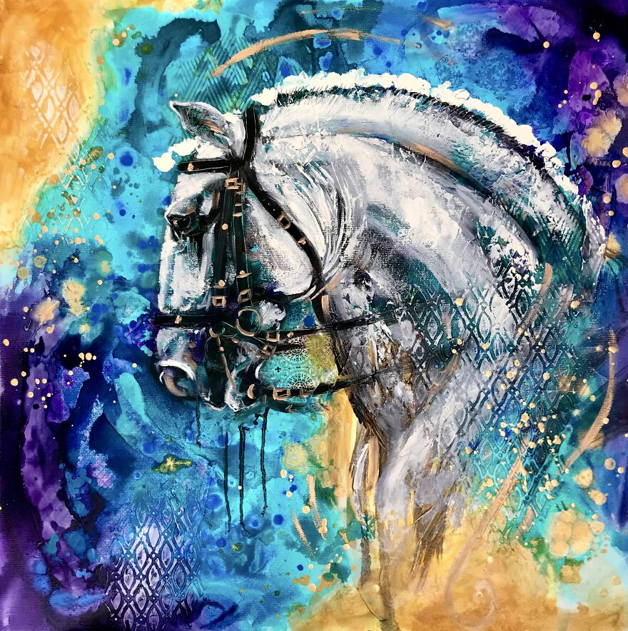 Emerging Artist Chases Her Dreams By Painting Wild Scenes Of Horses