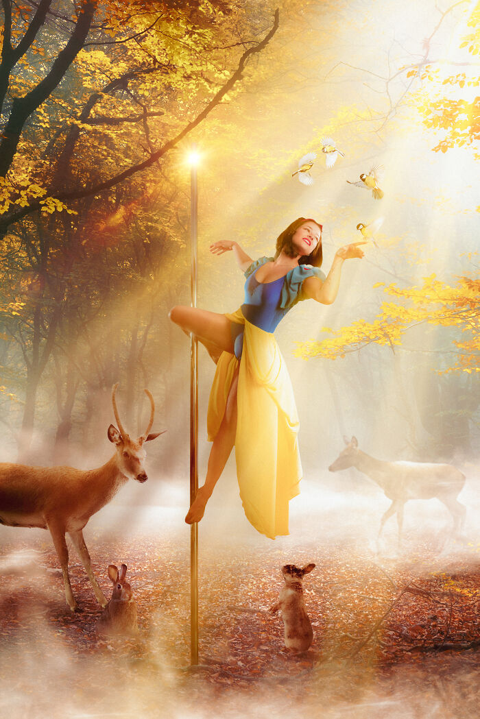 I Reimagined Disney Princesses As Fierce Pole Dancers (5 Pics)