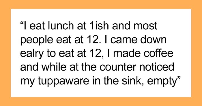 Woman Publicly Confronts A Co-Worker Who Stole Her Lunch, Gets Called A Jerk For It