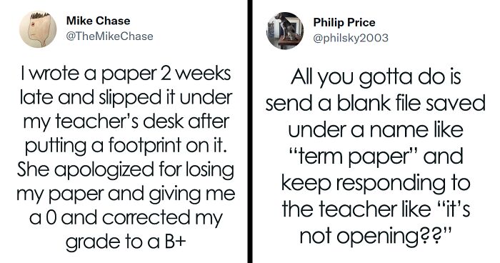 47 Clever Students Who Scammed Their Teachers About Homework And Got Away With It