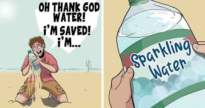 67 Silly Comics Full Of Random Twists Made By This Artist