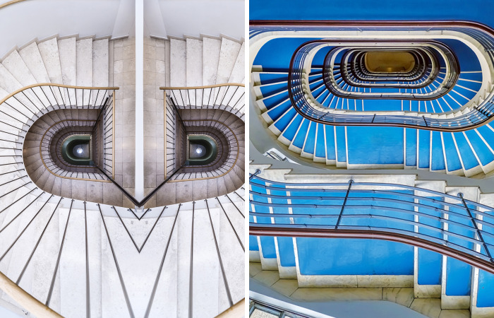 I Created An Unique “Stairing Eyes” Photo Series By Mirroring Photos Of Stairwells (11 Pics)