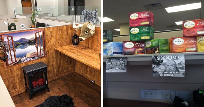 30 Times Staff Transformed Their Lifeless Office Cubicles Into Something Wonderful