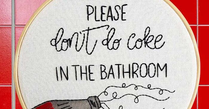 We Make Embroideries With Funny And Honest Quotes (70 Pics)