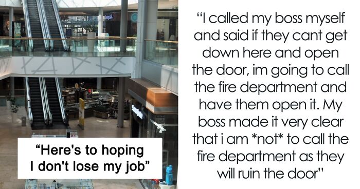 Employer Was Prepared To Let Their Employee Spend The Night Trapped At Work, But They Called The Fire Department Instead