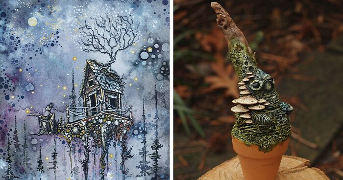 32 Fantastical Illustrations And Miniature Sculptures Created By Me