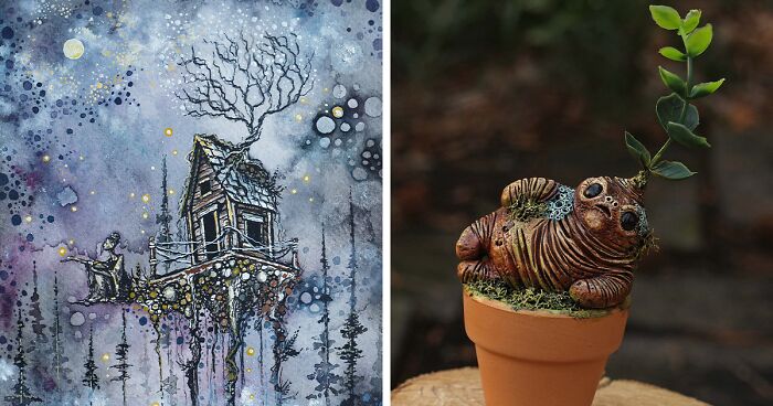 32 Fantastical Illustrations And Miniature Sculptures Created By Me