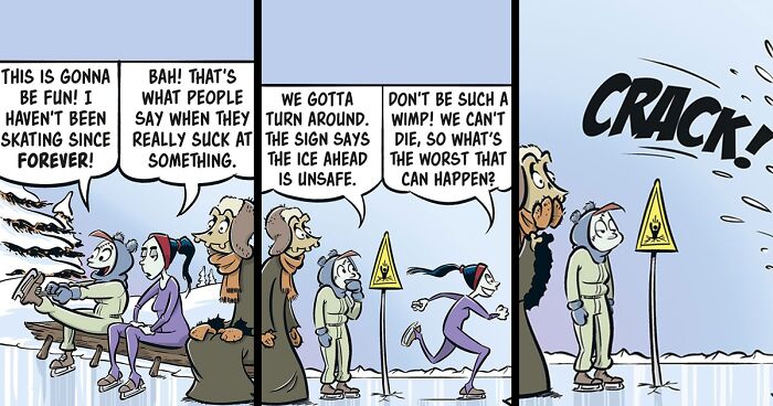 This Artist Creates Funny Comics About The Afterlife, And Here Are The Newest 30 Comics