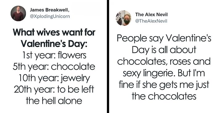 53 Married People Tweets About Valentine's Day That Are Spot-On For Those Who Are In A Long-Term Relationship