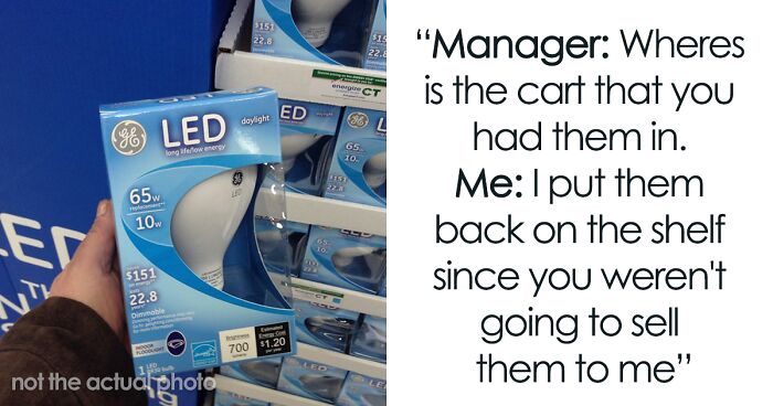 This Customer Outsmarted A Store Manager After They Disagreed To Sell Light Bulbs In-Store At A Price That Was Shown Online