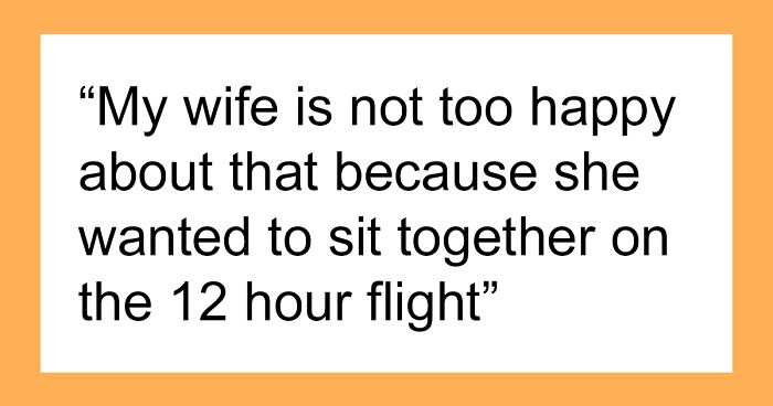 Husband Decides To Upgrade To Business Class For A 12-Hour Flight And Leaves His Wife In Economy, Wonders If He’s A Jerk