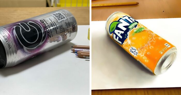 Optical Illusions: Japanese Artist Draws Everyday Objects In 3D Using Colored Pencils (33 Pics)