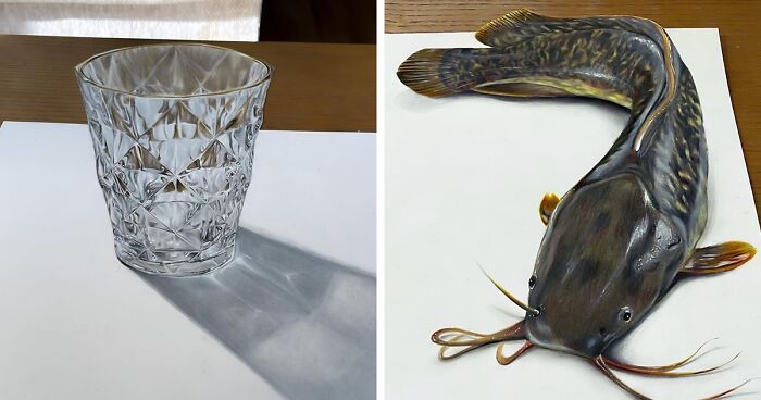 This Japanese Artist Draws Optical Illusions Using Colored Pencils, And Here Are The Best 33 Works