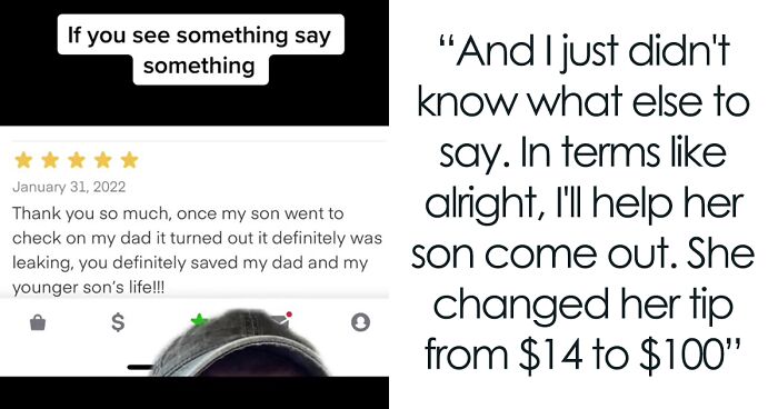 Delivery Worker Is In Happy Tears After Finding Out Her Warning About A Gas Leak Was True And It Saved The Client’s Dad’s Life