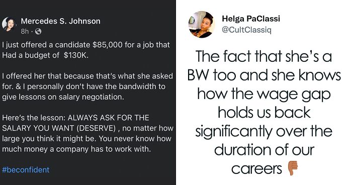 Job Recruiter Preaching Salary Negotiation Gets Backlash For Offering A Candidate $85k When The Budget Was For $130k