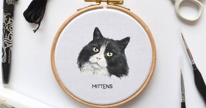 I Embroider Pet Portraits, And Here Are My Best 19 Works