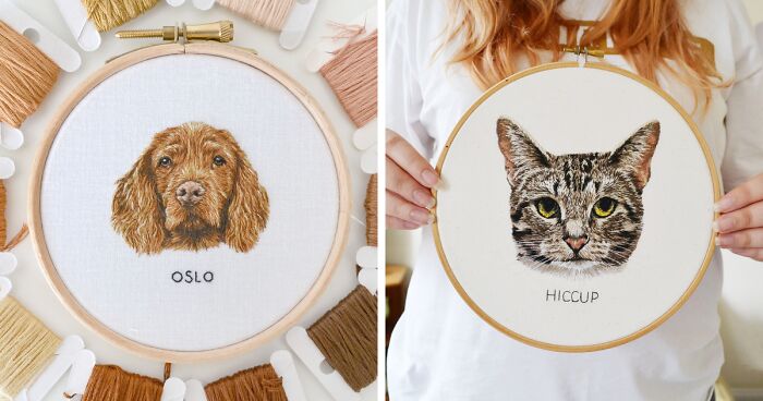 I Embroider Pet Portraits, And Here Are My Best 19 Works