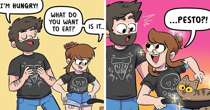 54 New Relatable And Funny Comics About Everyday Life With Four Cats And A Fiancé By This UK Artist