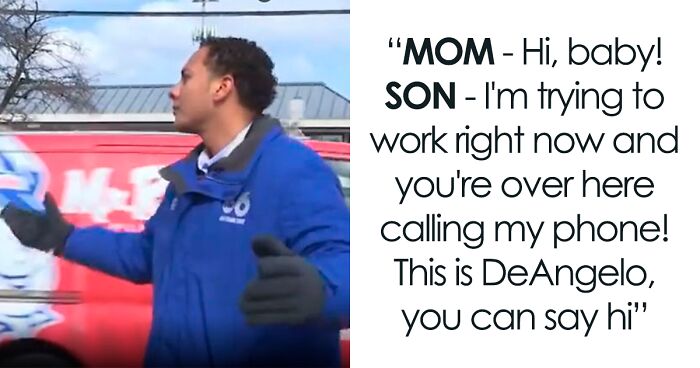 Mom Interrupts Son’s Live Shoot, Leaves Cameraman in Stitches, And Becomes Internet Sensation