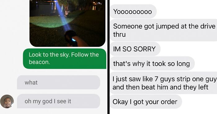 53 Times Food Delivery Drivers Made People Laugh Or Completely Weirded Them Out By Their Texts