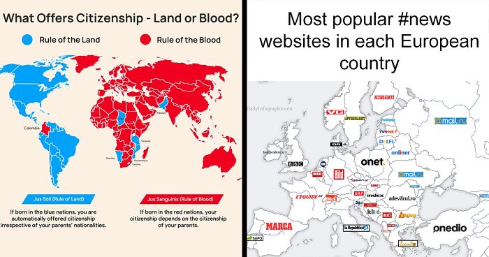 113 Interesting Maps That Might Change Your Perspective, As Shared In This Online Account