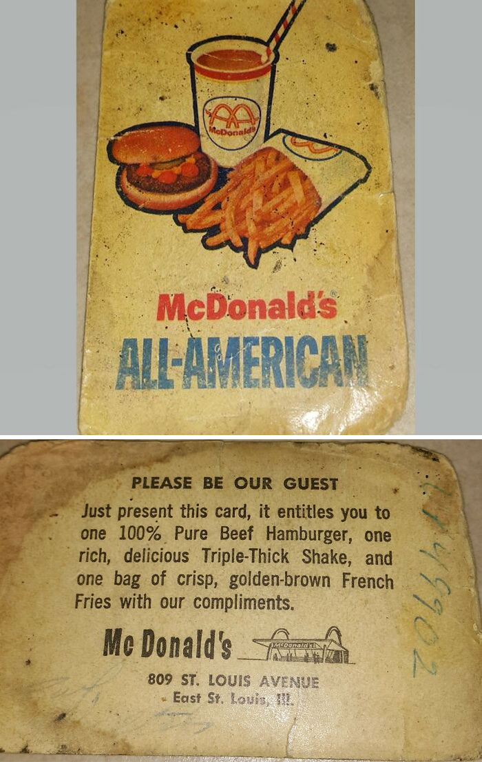 This Old McDonald's Coupon I Found In My Grandfathers Things
