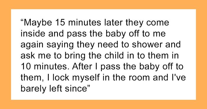 Woman Asks The Internet If She Was Wrong To Lock Herself In A Room Because She Was Tired Of Holding Her Fiance’s Sister’s Baby