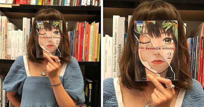 84 Of The Most Creative Responses To The #Bookface Challenge By Bookstore Employees