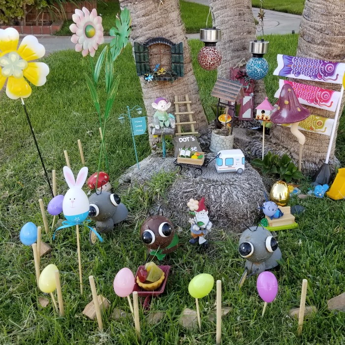 I Created A Mini Gnome Garden With Monthly Themes For My Bunny