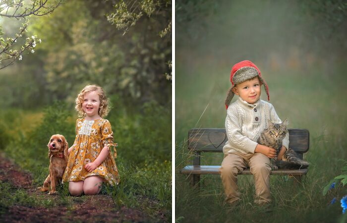 I Took Magical Pictures Of Kids And Their Pets (7 Pics)