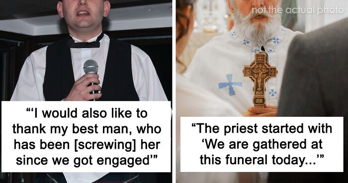 People Are Sharing Stories About Speeches At Weddings That Went Horribly Wrong