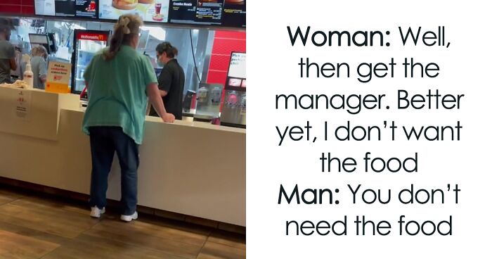 Man Felt Sorry For McDonald’s Employees Who Got Yelled At By A Karen So He Stepped In To Say A Few Words To Her