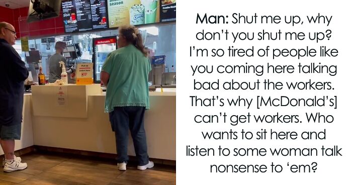 Man Can’t Allow A Karen To Continue Insulting McDonald’s Employees So He Steps In To Defend Them