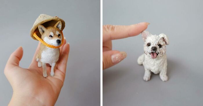 Here’s My Collection Of 31 Dog Sculptures That I Made From Polymer Clay