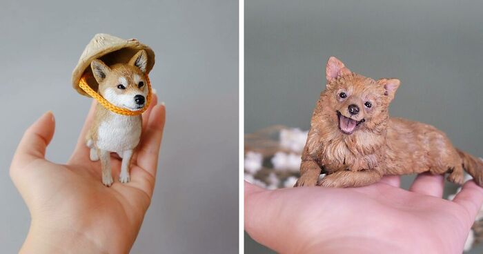 Here’s My Collection Of 31 Dog Sculptures That I Made From Polymer Clay