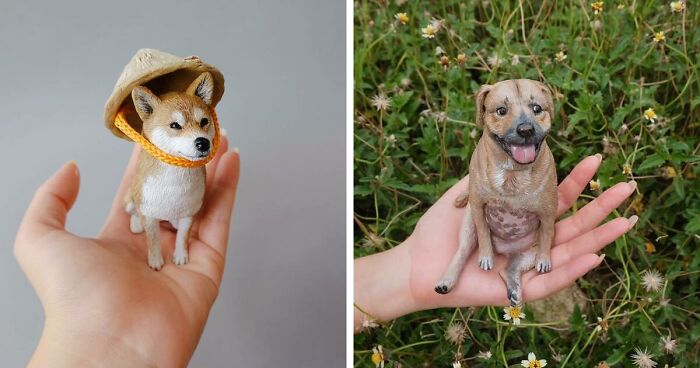 My 31 Dog Sculptures That I Made From Polymer Clay