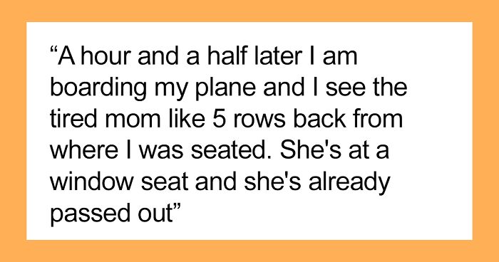 Woman Is In Disbelief When A Random Man On A Plane Leaves Her His Kids While He Rests A Few Rows Away