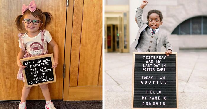 30 Pictures Show The Celebration And Joy On The First Day Of Being Adopted From Foster Care, Shared By This Instagram Account