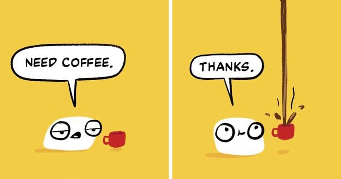 70 Funny And Wholesome Comics Featuring Talking Marshmallows Made By This Artist