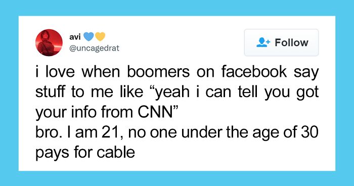 40 Savage, Yet Spot-On Tweets About Boomers As Posted By Younger Generations On Twitter