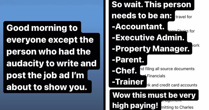 ‘It’s A Job Post Breakdown Of Epic Proportions’: Former Executive Assistant Busts An Insane Job Ad