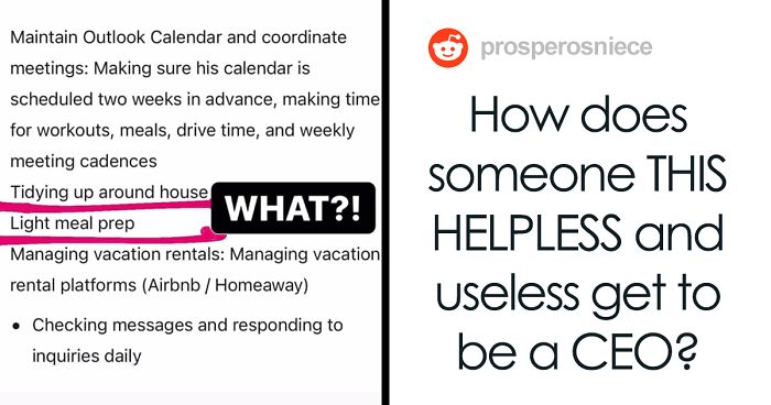 ‘Buckle Up’: Person Bashes This Insane Job Posting, Leaves People Wondering If CEO Is Searching For An Executive Assistant Or A Mom