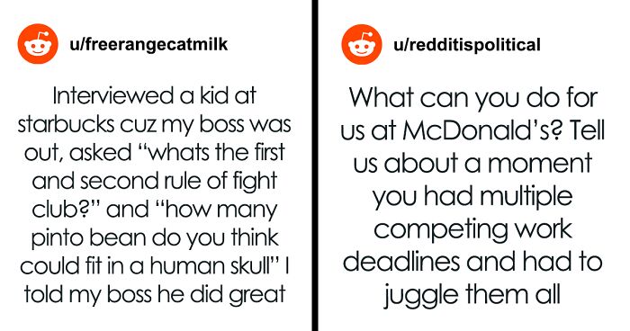 14 Times People Were Shocked By How Ridiculously Formal Minimum Wage Job Interviews Were, And Opposite Stories