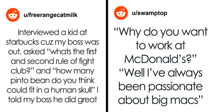 18 Times People Were Surprised By How Overly Formal Their Minimum Wage Job Interviews Were